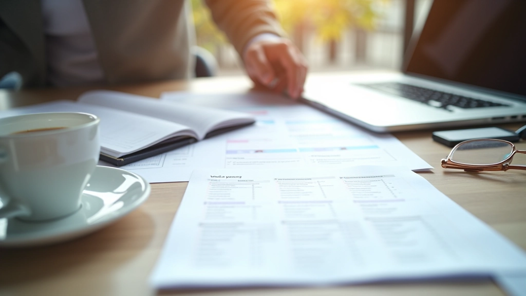 Plánování na nový rok s kalendářem a notebookem